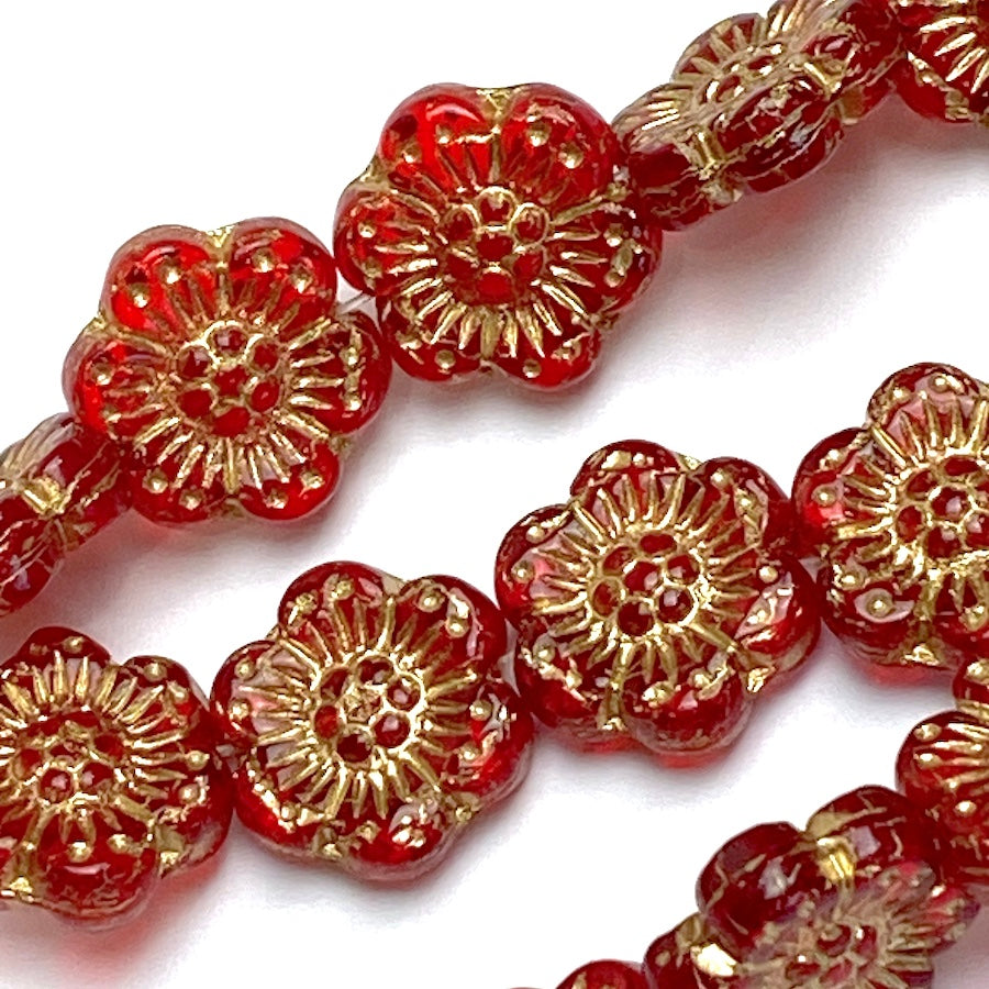 50 Mini Bell Flower Beads - 4x6mm Small Flowers