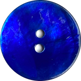 Running Low, 7/8" Cobalt Blue Pearl Shell 2-hole Button, Per Button  #387-D