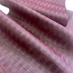 Dusty Mulberry Wandering Rectagles Ikat, Vintage Kimono Silk from Japan By the Yard  # 150