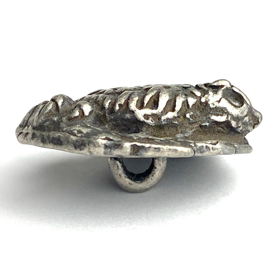 Owl Button, Pewter, 7/8 Owl Button, Pewter, 7/8