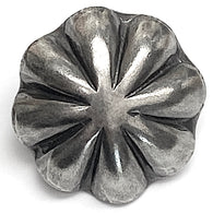 Running Low, Southwest Silver Umbrella Repousse Shank Back Button  3/4"  # WN214