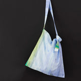 Running Low, Light Blue, Cotton/Silk Blend, "Touch a Cord" Naomi Ito/Nani Iro Japan, 47" Wide By the Yard #391 B