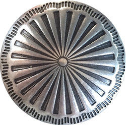 Re-Stocked, Agave Flower Large 1.25" SCREW BACK Concho Nickel Silver 1-1/4"   #SW-67