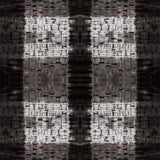 'Pleat Plaid Shibori Black' Art Cotton Print by Kim Eichler-Messmer, 44" Wide, By the Yard # 1452