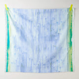 Running Low, Light Blue, Cotton/Silk Blend, "Touch a Cord" Naomi Ito/Nani Iro Japan, 47" Wide By the Yard #391 B