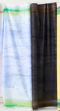 Black-Brown Cotton/Silk Blend, Touch A Cord by Naomi Ito/Nani Iro Japan, 47" Wide By the Yard #391 C