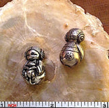 Kokeshi Doll Pewter Bead from Green Girl Studios 13/16" 20mm