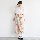 Stones from Japan, Cotton/Linen Print, Bookhou / Kokka, 43" Wide, Per Yard, #1C Mustard
