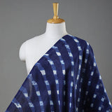 RUNNING LOW Blue/White Shibori Squares Silk/Cotton from India By the Yard # TK-53