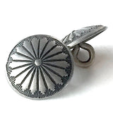 Re-Stocked. Mesa Sunflower Tiny 1/2" Shank Back, Nickel Silver Button, #SW-66