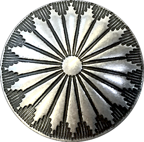 Re-Stocked Mesa Sunflower Tiny 1/2" Regular Smaller Shank Back, Nickel Silver Button, #SW-66