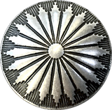 Re-Stocked Mesa Sunflower Tiny 1/2" Regular Smaller Shank Back, Nickel Silver Button, #SW-66