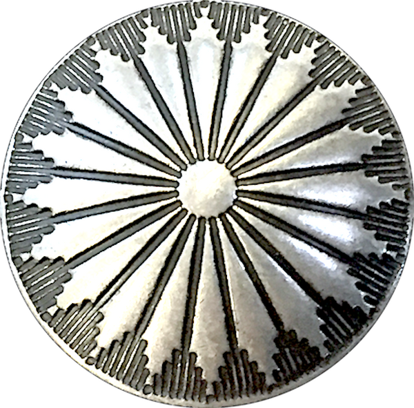 Re-Stocked Mesa Sunflower Tiny 1/2" Concho Button 13mm with Larger Shank Back, #SW-323