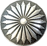 Re-Stocked Mesa Sunflower Tiny 1/2" Concho Button 13mm with Larger Shank Back, #SW-323