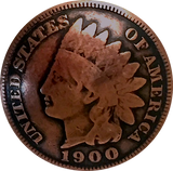 Authentic 1887-1900 Copper Indian Head Penny Button 3/4", Shank Back,  #RV-1