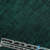 REMNANT 1.75 Yard, Dark Emerald / Black / Green Slubby WASHED Soft Rustic Cotton  #CHL-440
