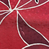 Dark Pink Plum Pinwheels Vintage Kimono Silk Piece from Japan 14" x 60"   #5400