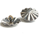 Re-Stocked. STERLING Silver Southwest Repousse 3/4" Shank Back. #SW-237