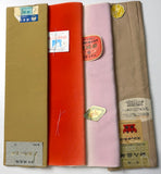 Four Mini Bolts of Vintage Kimono Lining Silk from Japan  4+Yards Each, Still Folded/Tied #235