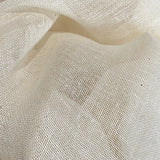 Running Low, Unbleached 100% Cotton Cheesecloth, Warm Off-White, 60" Wide Sheer Loose-Weave By the Yard #DT-01