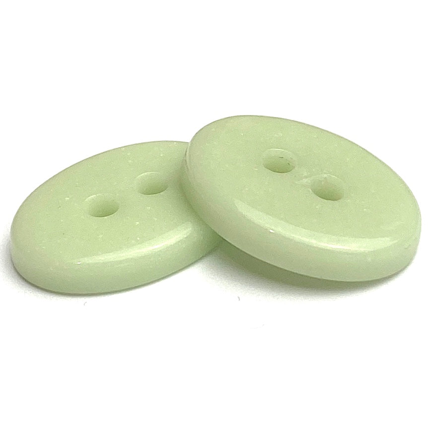 New Markdown, Green Oval 2-Hole Button 3/4
