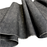 Charcoal Handloom Ikat, Wavy Lines + Diamonds Kimono Silk from Japan By the Yard #236