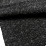 Charcoal Handloom Ikat, Wavy Lines + Diamonds Kimono Silk from Japan By the Yard #236