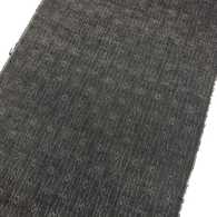 Charcoal Handloom Ikat, Wavy Lines + Diamonds Kimono Silk from Japan By the Yard #236