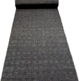 Charcoal Handloom Ikat, Wavy Lines + Diamonds Kimono Silk from Japan By the Yard #236