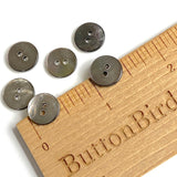 Re-Stocked, Gray, 7/16" Silvery Charcoal Tiny Shiny Iridescent Shell, 11-12mm Pack of 100 Buttons  # LP-78
