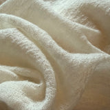 Wool Knit Gauze, Semi-Sheer Natural White Soft Fluffy Drapey 100% Wool 55" Wide By the Yard  #4C000