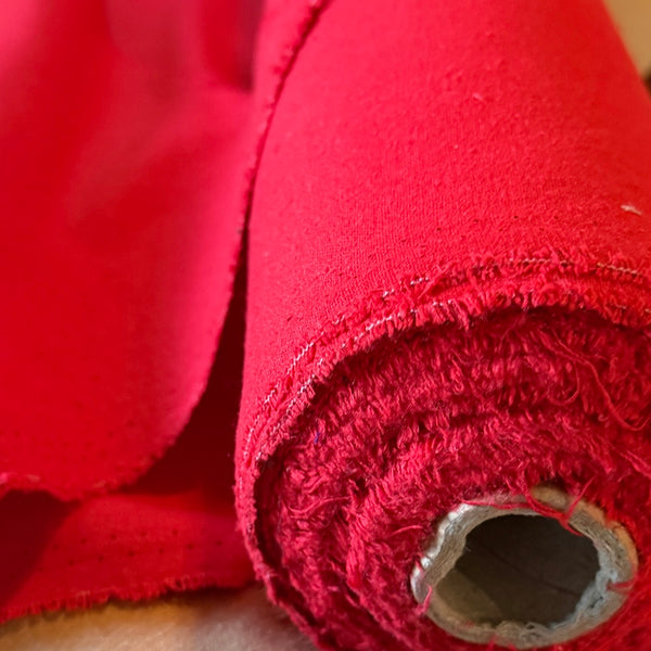 Red Raw Silk Noil 45" Wide By the Yard  #20200