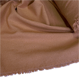 Cork Brown Raw Silk Noil 45" Wide By the Yard  #20522