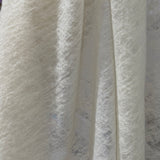 Wool Knit Gauze, Semi-Sheer Natural White Soft Fluffy Drapey 100% Wool 55" Wide By the Yard  #4C000