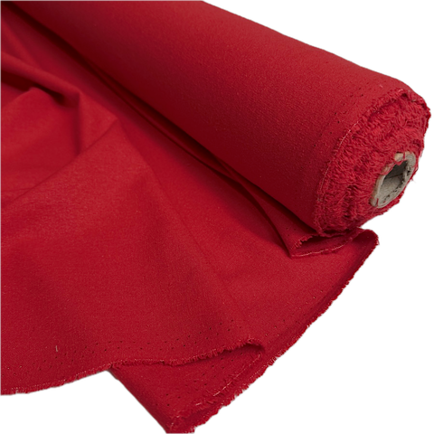Red Raw Silk Noil 45" Wide By the Yard  #20200