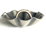 3/4" Repousse 8 Petals, Nickel Silver Shank Back Southwest Button 19mm  #SW-425