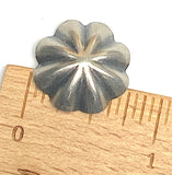 3/4" Repousse 8 Petals, Nickel Silver Shank Back Southwest Button 19mm  #SW-425
