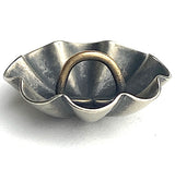3/4" Repousse 8 Petals, Nickel Silver Shank Back Southwest Button 19mm  #SW-425