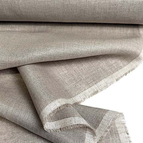 Natural 100% Linen, Mid-Lightweight 54" Wide By the Yard  #115-N