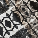 Shibori Diamond Black/Brown Espresso Cotton Print, by Kim Eichler-Messmer, 44" Wide, By the Yard # 1444