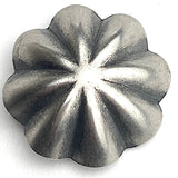 3/4" Repousse 8 Petals, Nickel Silver Shank Back Southwest Button 19mm  #SW-425