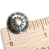 Rising Suns 5/8" Southwest Shank Back Nickel Silver Button #SW-426