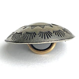 Rising Suns 5/8" Southwest Shank Back Nickel Silver Button #SW-426