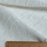 Moonclouds Textured 55%Silk/45% Linen Mid-Lightweight White 45" Wide By the Yard  #16K000