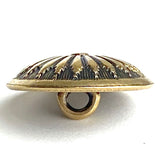 Mesa Sunflower Brass/Black Concho Button 5/8", #SW-214