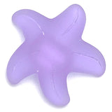 Re-Stocked, Purple Lavender Starfish Recycled Tumbled "Sea Glass" Button 1.25"  #L-209