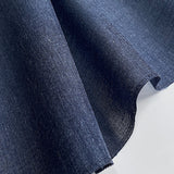 Solid Dark Navy Light, Thin Linen-Like Kimono Wool/Hemp/Synthetic Blend from Japan By the Yard #541