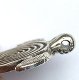 Pewter Turtle Pendant/Charm, Double-Sided, from Greece, 1-1/4" / 30mm   #L230