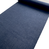 Solid Dark Navy Light, Thin Linen-Like Kimono Wool/Hemp/Synthetic Blend from Japan By the Yard #541