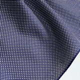 Navy / White Flying Cranes? Kasuri, Vintage Kimono Silk from Japan, True Oshima By the Yard #542